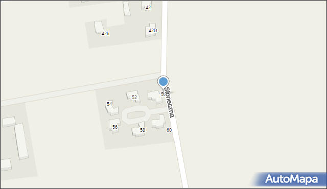 Rębiechowo, Słoneczna, 50, mapa Rębiechowo