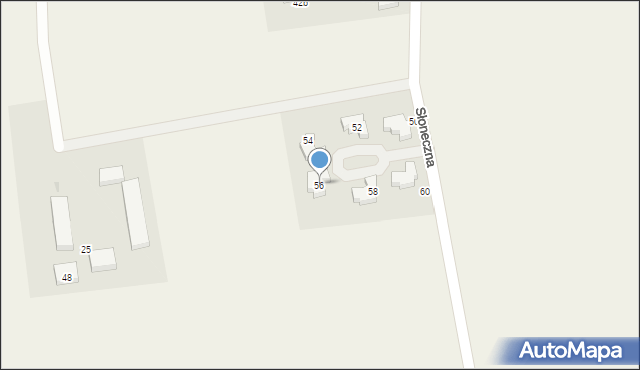 Rębiechowo, Słoneczna, 56, mapa Rębiechowo