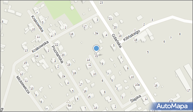 Resko, Śląska, 11, mapa Resko