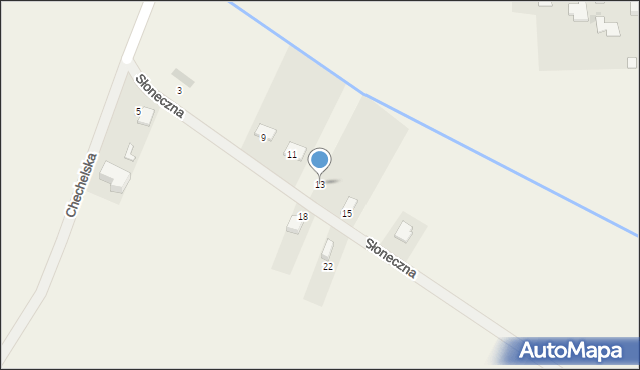 Rodaki, Słoneczna, 13, mapa Rodaki