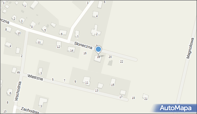 Rogów Sobócki, Słoneczna, 18, mapa Rogów Sobócki