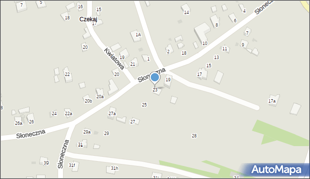 Ropczyce, Słoneczna, 23, mapa Ropczyce