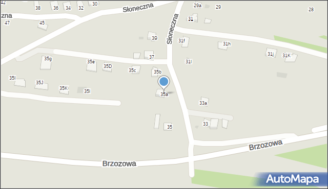 Ropczyce, Słoneczna, 35a, mapa Ropczyce