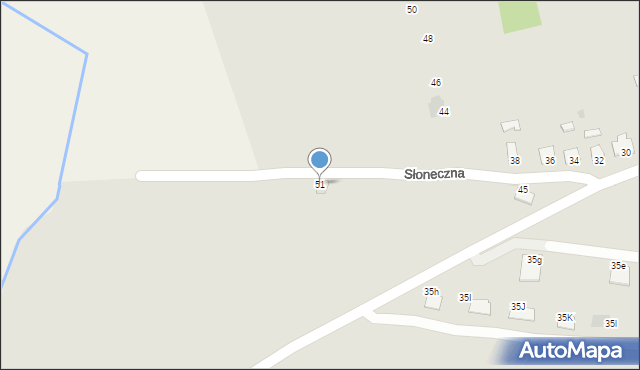 Ropczyce, Słoneczna, 51, mapa Ropczyce