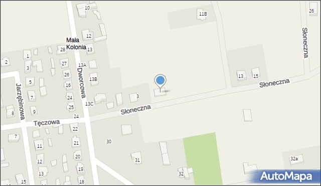 Rosko, Słoneczna, 5, mapa Rosko