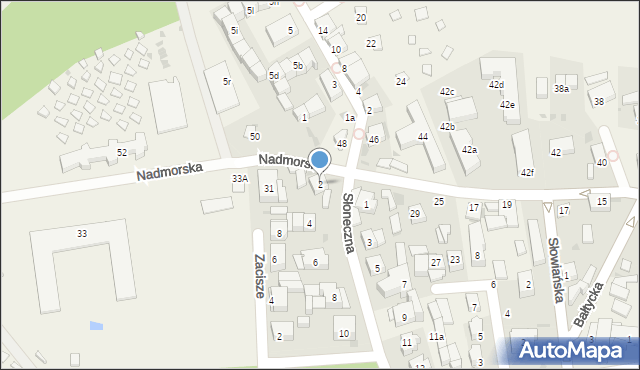 Rowy, Słoneczna, 2, mapa Rowy