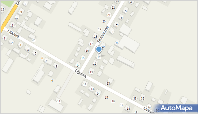 Ruchocice, Słoneczna, 11, mapa Ruchocice