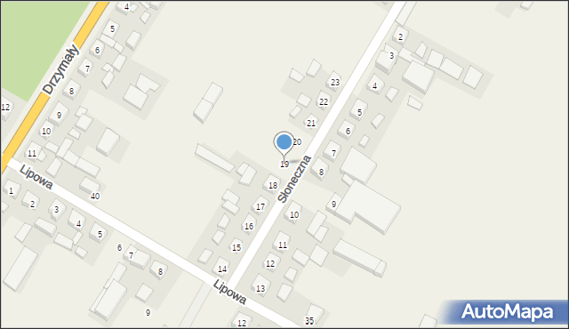 Ruchocice, Słoneczna, 19, mapa Ruchocice