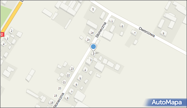 Ruchocice, Słoneczna, 2, mapa Ruchocice