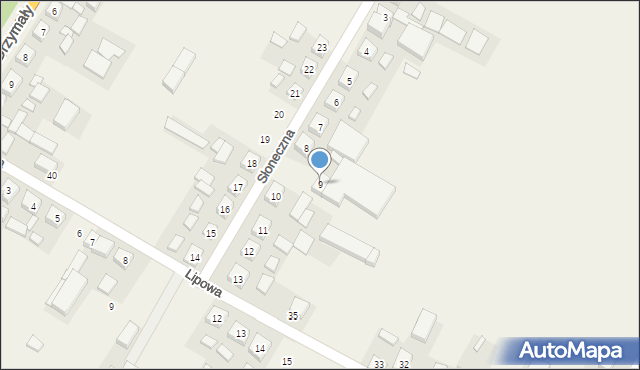 Ruchocice, Słoneczna, 9, mapa Ruchocice