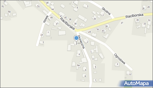 Ruda Kozielska, Słoneczna, 2, mapa Ruda Kozielska