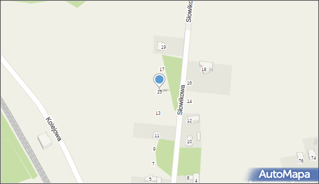 Ruda Talubska, Słowikowa, 15, mapa Ruda Talubska
