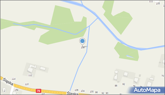 Rudawa, Śląska, 108, mapa Rudawa