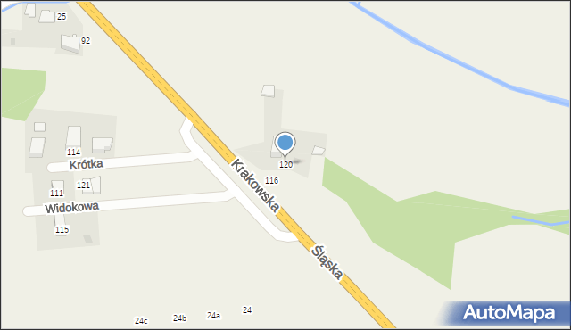 Rudawa, Śląska, 120, mapa Rudawa