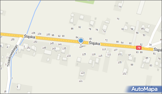 Rudawa, Śląska, 127, mapa Rudawa