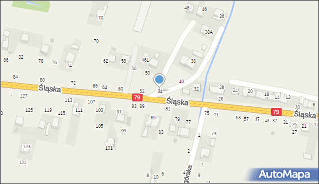 Rudawa, Śląska, 34, mapa Rudawa