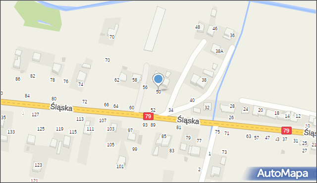 Rudawa, Śląska, 50, mapa Rudawa