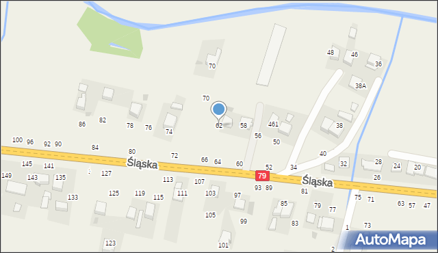Rudawa, Śląska, 62, mapa Rudawa