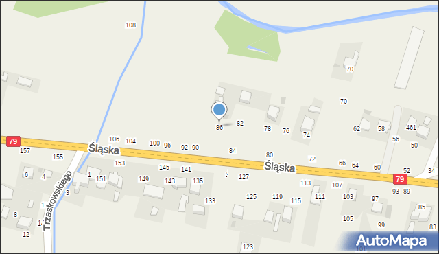 Rudawa, Śląska, 86, mapa Rudawa