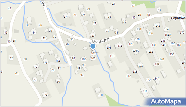 Rudnik, Słoneczna, 104, mapa Rudnik