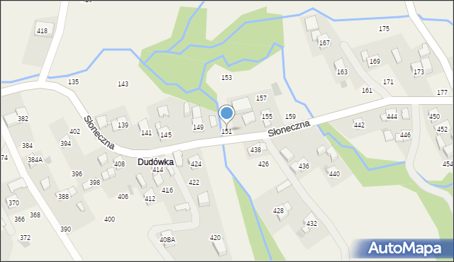 Rudnik, Słoneczna, 151, mapa Rudnik