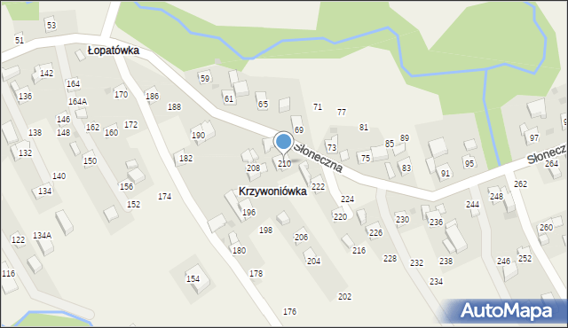 Rudnik, Słoneczna, 210, mapa Rudnik