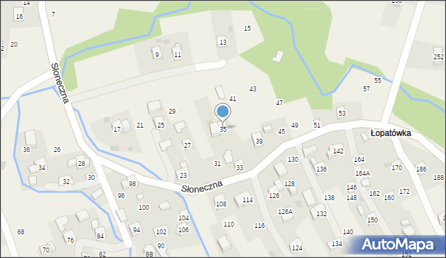 Rudnik, Słoneczna, 35, mapa Rudnik