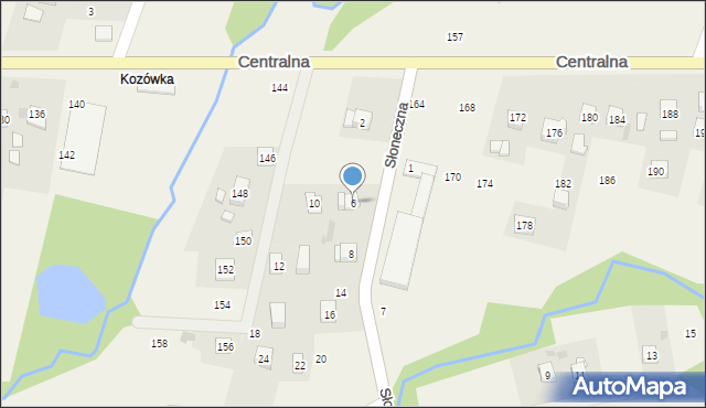 Rudnik, Słoneczna, 6, mapa Rudnik