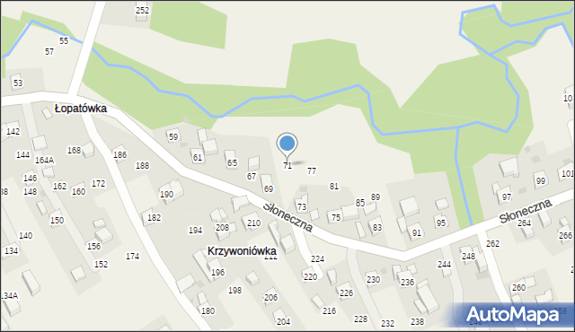 Rudnik, Słoneczna, 71, mapa Rudnik