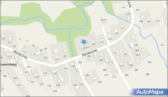 Rudnik, Słoneczna, 97, mapa Rudnik