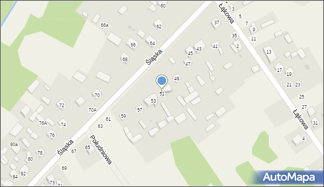 Rudnik Mały, Śląska, 51, mapa Rudnik Mały