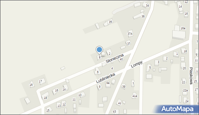 Rusinowice, Słoneczna, 4, mapa Rusinowice