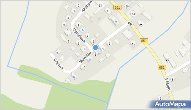 Rutka-Tartak, Słowicza, 4, mapa Rutka-Tartak