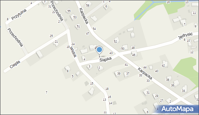 Rychwałdek, Śląska, 2, mapa Rychwałdek