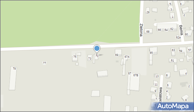 Rzepin, Słubicka, 71, mapa Rzepin