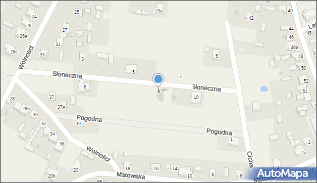 Rzerzęczyce, Słoneczna, 8, mapa Rzerzęczyce