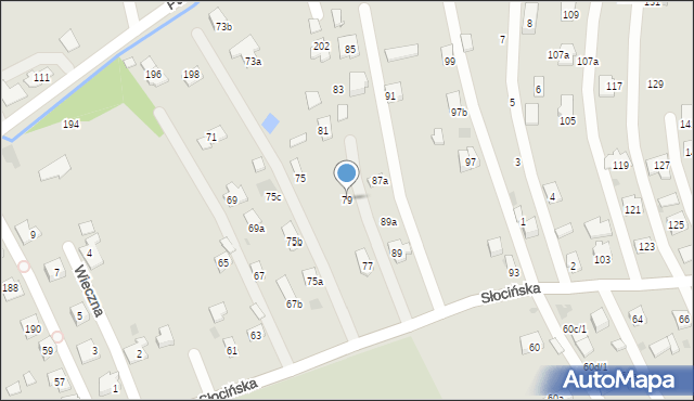 Rzeszów, Słocińska, 79, mapa Rzeszów