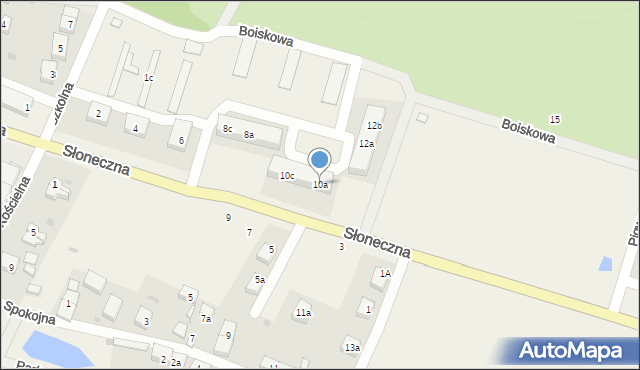 Sadków, Słoneczna, 10a, mapa Sadków