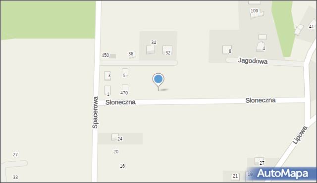 Sanka, Słoneczna, 11, mapa Sanka