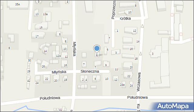 Sarbinowo, Słoneczna, 5, mapa Sarbinowo