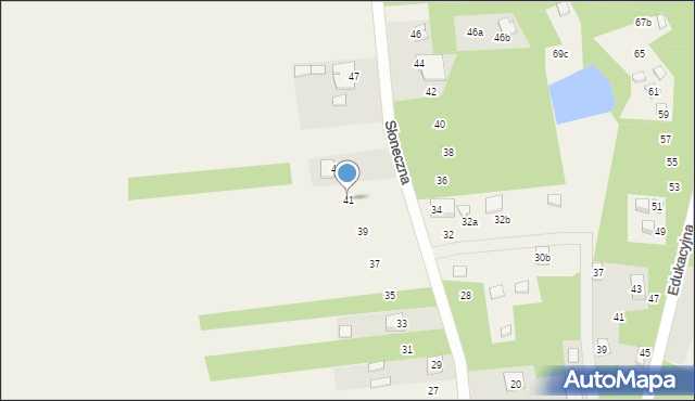 Siamoszyce, Słoneczna, 41, mapa Siamoszyce