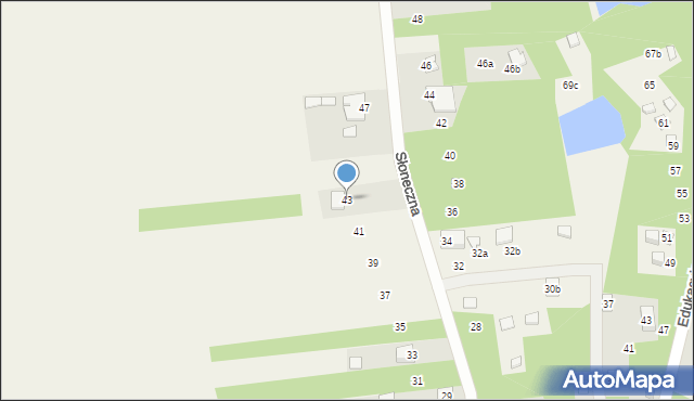 Siamoszyce, Słoneczna, 43, mapa Siamoszyce