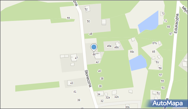 Siamoszyce, Słoneczna, 44, mapa Siamoszyce