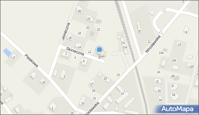 Siedlec, Słoneczna, 10, mapa Siedlec