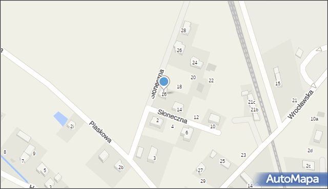 Siedlec, Słoneczna, 16, mapa Siedlec