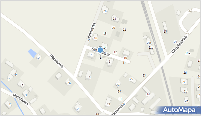 Siedlec, Słoneczna, 4, mapa Siedlec