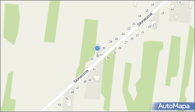 Siedlec Duży, Słoneczna, 32, mapa Siedlec Duży