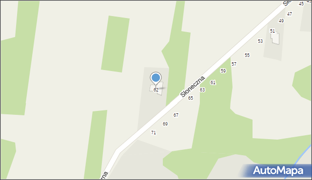 Siedlec Duży, Słoneczna, 62, mapa Siedlec Duży