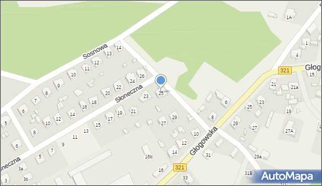 Siedlisko, Słoneczna, 25, mapa Siedlisko