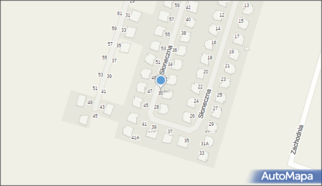 Siekierki Wielkie, Słoneczna, 30, mapa Siekierki Wielkie